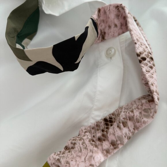 Silvia Tcherassi white cotton shirt with unique print multicolor detail size 14 - Picture 4 of 7